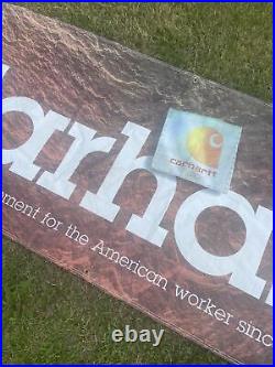 Vintage 7FT Huge Carhartt Banner Advertising Sign Display Jacket Decor Display