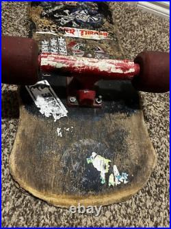 Vintage 80's Rob Roskopp Santa Cruz Skateboard Complete Gull Wing Super Pro