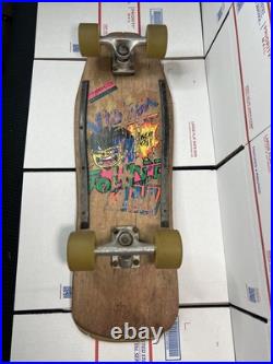 Vintage 80's Vision Johnee Kop, Power Brah! Wood Skateboard / INVADER trucks Vintage 80's Vision Johnee Kop, Power Brah! Wood Skateboard / INVADER trucks
