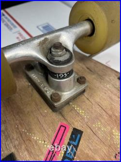 Vintage 80's Vision Johnee Kop, Power Brah! Wood Skateboard / INVADER trucks Vintage 80's Vision Johnee Kop, Power Brah! Wood Skateboard / INVADER trucks