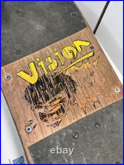 Vintage 80's Vision Johnee Kop, Power Brah! Wood Skateboard / INVADER trucks Vintage 80's Vision Johnee Kop, Power Brah! Wood Skateboard / INVADER trucks