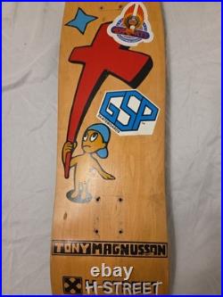 Vintage 80s H-Syreet TONY MAGNUSSON Skateboard