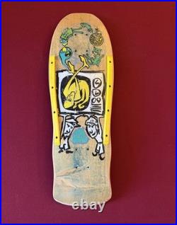 Vintage 80s Jim Gray Blockhead Skateboard Deck Old School OG Rare Santa Cruz Sma
