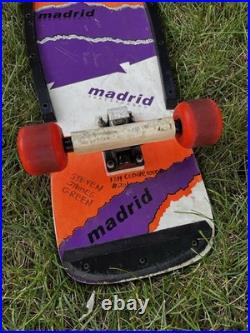 Vintage 80s Madrid Skateboard With Fly Madrid Wheels