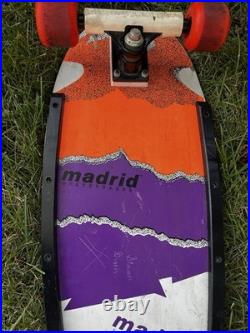 Vintage 80s Madrid Skateboard With Fly Madrid Wheels
