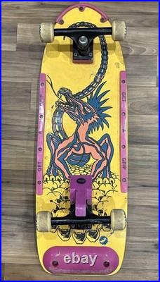 Vintage 80s Nash Red Line Skateboard Executioner Dragon Skulls