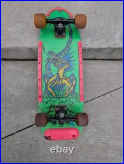 Vintage 80s Nash Red Line Skateboard Executioner Dragon Skulls Green XR-2 Trucks