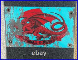Vintage 80s Powell Peralta McGill BLUE Skull & Snake MINI XT Skateboard Complete