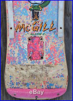 Vintage 80s Powell Peralta Mike McGill Skull Snake Skateboard Deck OG Old School