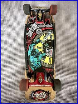 Vintage 80s Santa Cruz Claus Grabke Pro-Model Skateboard COMPLETE OG -WOW