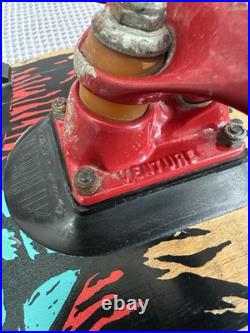 Vintage 80s Santa Cruz Claus Grabke Pro-Model Skateboard COMPLETE OG -WOW