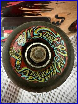 Vintage 80s Santa Cruz Claus Grabke Pro-Model Skateboard COMPLETE OG -WOW