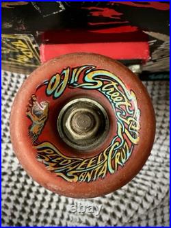 Vintage 80s Santa Cruz Claus Grabke Pro-Model Skateboard COMPLETE OG -WOW