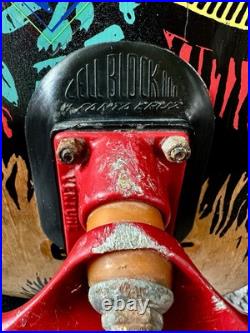 Vintage 80s Santa Cruz Claus Grabke Pro-Model Skateboard COMPLETE OG -WOW