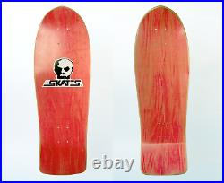Vintage'80s Skull Skates OG NOS Die Hard Model Skateboard Deck red color new