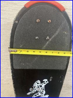 Vintage 80s THRILLER Grim Reaper Skateboard Surfer Concave Black Red RARE WORKS