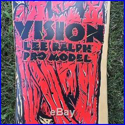 Vintage 80s Vision Lee Ralph Pro Model Contortionist Skateboard Deck Original