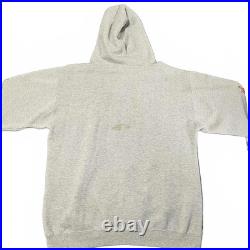 Vintage 90 Y2K Think Skateboarding L Hoodie Gray Street Wear San Francisco Flame