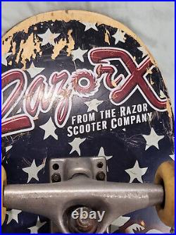 Vintage 90s Razor X Skateboard Eyeball / Dr. Strangelove homage graphic