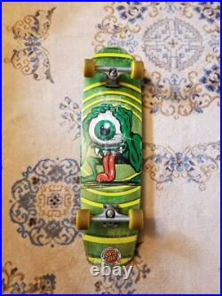 Vintage 90s Santa Cruz Complete Skateboard Eyegore Cruiser Jammer Jim Phillip