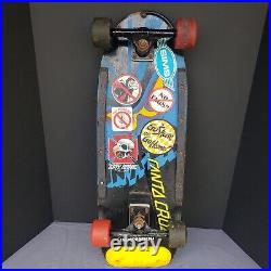 Vintage Action Sports Street Invader Skateboard Black w Old Stickers Made in USA
