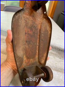 Vintage Antique EARLY Metal Skateboard withMetal Wheels ROCKET Sidewalk Surf Board