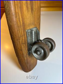 Vintage Apollo Rocket Skateship Wood Wooden Skateboard Skate Board Metal Wheels