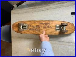 Vintage Apollo Rocket Skateship Wood Wooden Skateboard Skate Board Metal Wheels Vintage Apollo Rocket Skateship Wood Wooden Skateboard Skate Board Metal Wheels