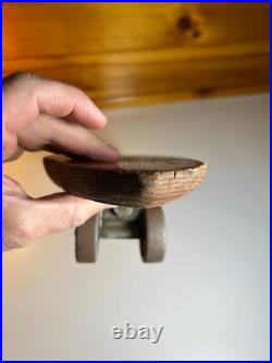 Vintage Apollo Rocket Skateship Wood Wooden Skateboard Skate Board Metal Wheels