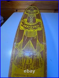 Vintage Apollo SkateShip Wood Wooden Skateboard Little Rock Arkansas Space Ship Vintage Apollo SkateShip Wood Wooden Skateboard Little Rock Arkansas Space Ship