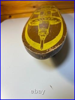 Vintage Apollo SkateShip Wood Wooden Skateboard Little Rock Arkansas Space Ship