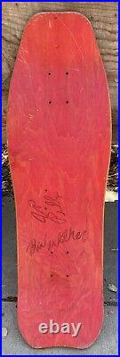 Vintage BBC Jeff Phillipsdevilmanskateboard deck SIGNED! PHILLIPS & DAN WILKES
