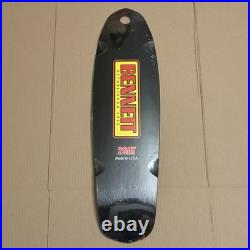 Vintage Bennett Victor Black Skateboard Cruiser Deck 8 x 28.5