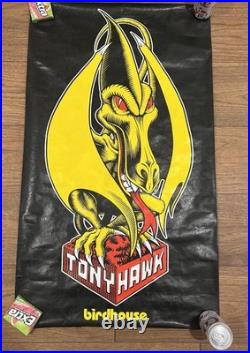 Vintage Birdhouse Tony Hawk Pterodactyl Skull Skate Shop Poster 21x36 Vintage Birdhouse Tony Hawk Pterodactyl Skull Skate Shop Poster 21x36