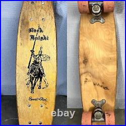 Vintage Black Knight Skateboard 1960's Sport Fun Clay Wheels Excellent Cond