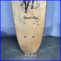 Vintage Black Knight Skateboard 1960's Sport Fun Clay Wheels Excellent Cond