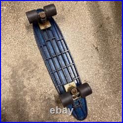 Vintage Blue 1970s Pro Line by Roller Sports Skateboard USA with Stoker Wheels