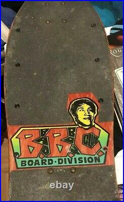 Vintage Bryan Pennington Skateboard Marching Mushrooms Deck 1989 BBC Skateboard