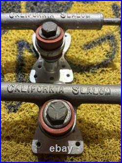 Vintage California Slalom skateboard trucks Ex++ Sims Logan Hobie Bahne