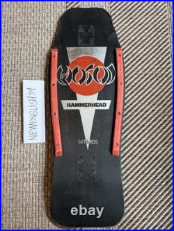 Vintage Christian Hosoi Hammerhead black 1980's Used Skateboard Deck Rare Vintage Christian Hosoi Hammerhead black 1980's Used Skateboard Deck Rare