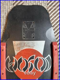 Vintage Christian Hosoi Hammerhead black 1980's Used Skateboard Deck Rare Vintage Christian Hosoi Hammerhead black 1980's Used Skateboard Deck Rare