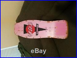 Vintage Christian Hosoi Original Hammerhead Skateboard Deck Pink