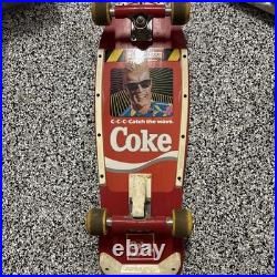 Vintage Coca-Cola Coke Max Headroom Variflex Skateboard 1987 C-C-Catch The Wave