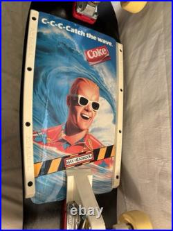 Vintage Coca-Cola Coke Max Headroom Variflex Skateboard 1987 C-C-Catch The Wave