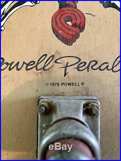 Vintage Complete Powell Peralta Sword & Skull Skateboard 1978 All Original