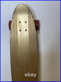 Vintage Continental Skateboard Aluminum 26 Gold