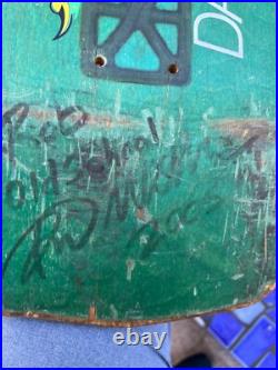 Vintage Dan Wilkes Tracker Deck from 1988 Signed in 2005