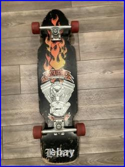 Vintage Dregs Biker Skateboard Longboard RARE With Wheels And Trucks Vintage Dregs Biker Skateboard Longboard RARE With Wheels And Trucks
