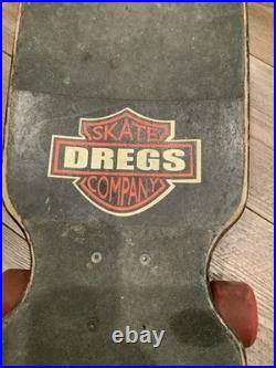 Vintage Dregs Biker Skateboard Longboard RARE With Wheels And Trucks Vintage Dregs Biker Skateboard Longboard RARE With Wheels And Trucks