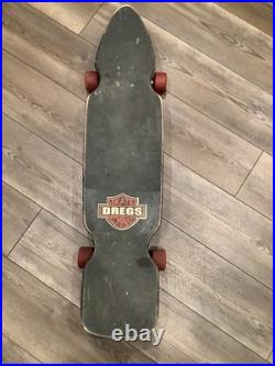 Vintage Dregs Biker Skateboard Longboard RARE With Wheels And Trucks Vintage Dregs Biker Skateboard Longboard RARE With Wheels And Trucks